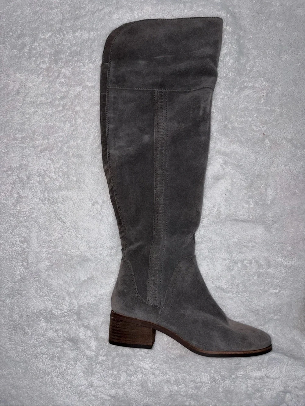 Vince Camuto Gray Suede Over-the-Knee Boots